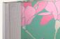 Preview: Notebook modern, flowers, birds, green, pink